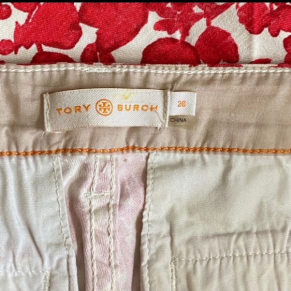 Tory Burch Cropped Floral Laurel Jean.  Worn Twice - Picture 3 of 3